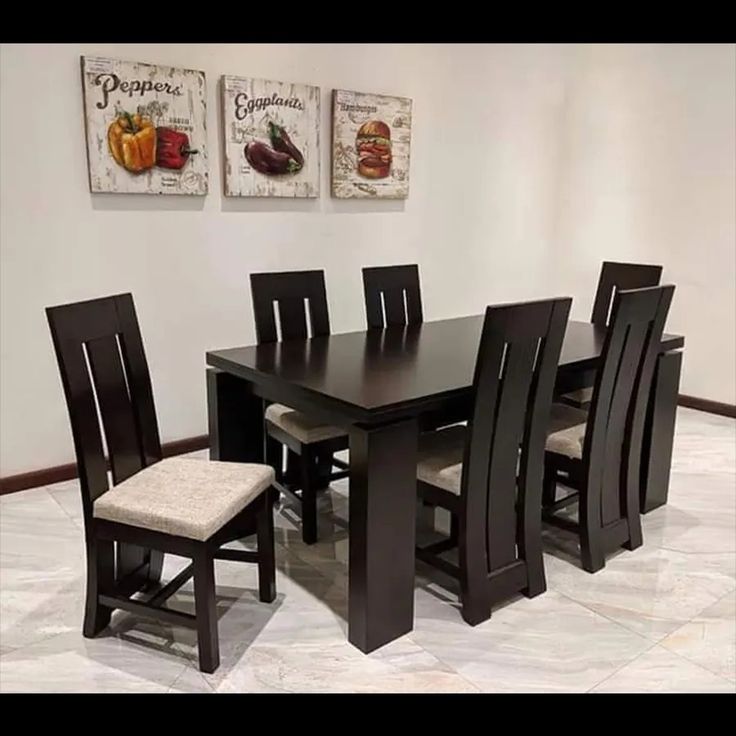 Rectangular Dining Table & Chair Set